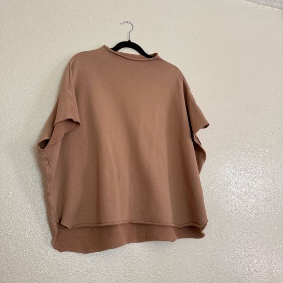 Frank & Eileen Audrey Funnel Neck Capelet in Sand - Picture 7 of 7